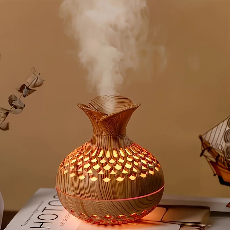 Flower Humidifier Light Sound Humidification Colorful Atmosphere Light Bedroom Office Desktop Decoration Creative Gift