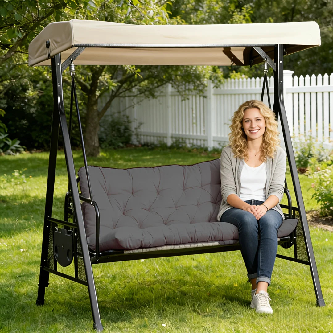 Porch Swing Cushion, Waterproof Outdoor Bench Replacement Cushion, Suitable For Patio Furniture, Garden Porches, And Two-Sea