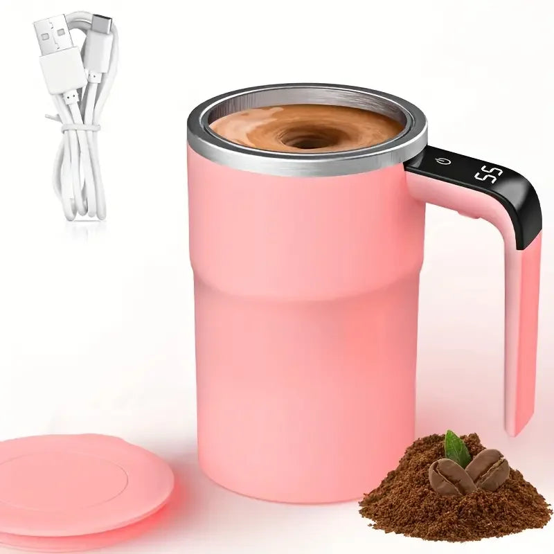 mixing coffee cup LED charging magnetic mixing function