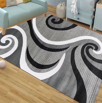 Modern Minimalist Carpet Golden Geometric Line Living Rooms Bedrooms Offices Dining Rooms, Gaming Rooms Balconies and Carpets