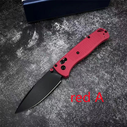 BM535 Bugout Axis Lock Folding Knife 3.24" Satin Plain Blade Grivory Handles  for Everyday Carry and Camping Hunting Outdoor