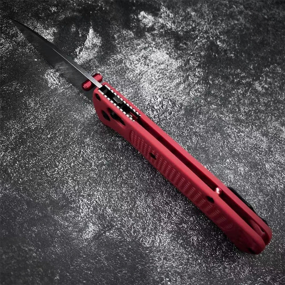 BM535 Bugout Axis Lock Folding Knife 3.24" Satin Plain Blade Grivory Handles  for Everyday Carry and Camping Hunting Outdoor
