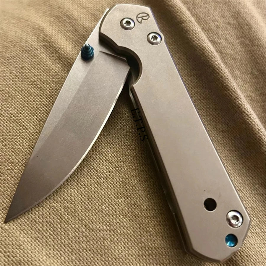 Ks1660 Ken Onion Leek Folding Knife Bead Blast Plain Stainless Steel Handles Outdoor Tool with Frame Lock Safe Assisted Opening and Reversible Pocketclip