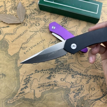3407 Multi-functiona Folding Knife Durable 440c Steel Outdoor Camping Hiking Tool EDC Knife Practical Cutting Knife Gift for Men