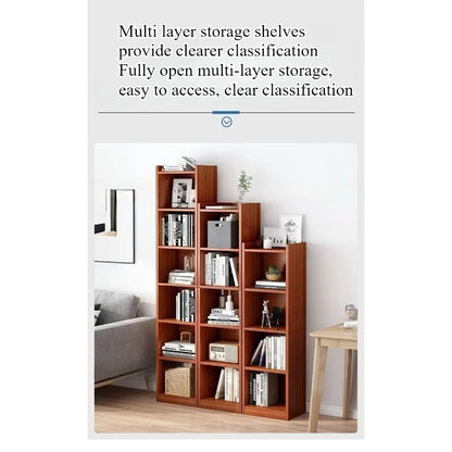 Small bookshelf between cracks, simple household storage shelf, floor-to-ceiling bedroom locker shelf, narrow bookcase