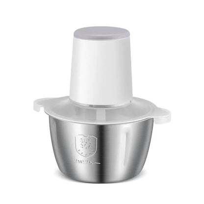 Food Chopper, Food Processor Mini Electric, 2L 148W, Stainless Steel Mincer for Kitchen, Vegetable, Onion, Garlic, Salad, Baby F