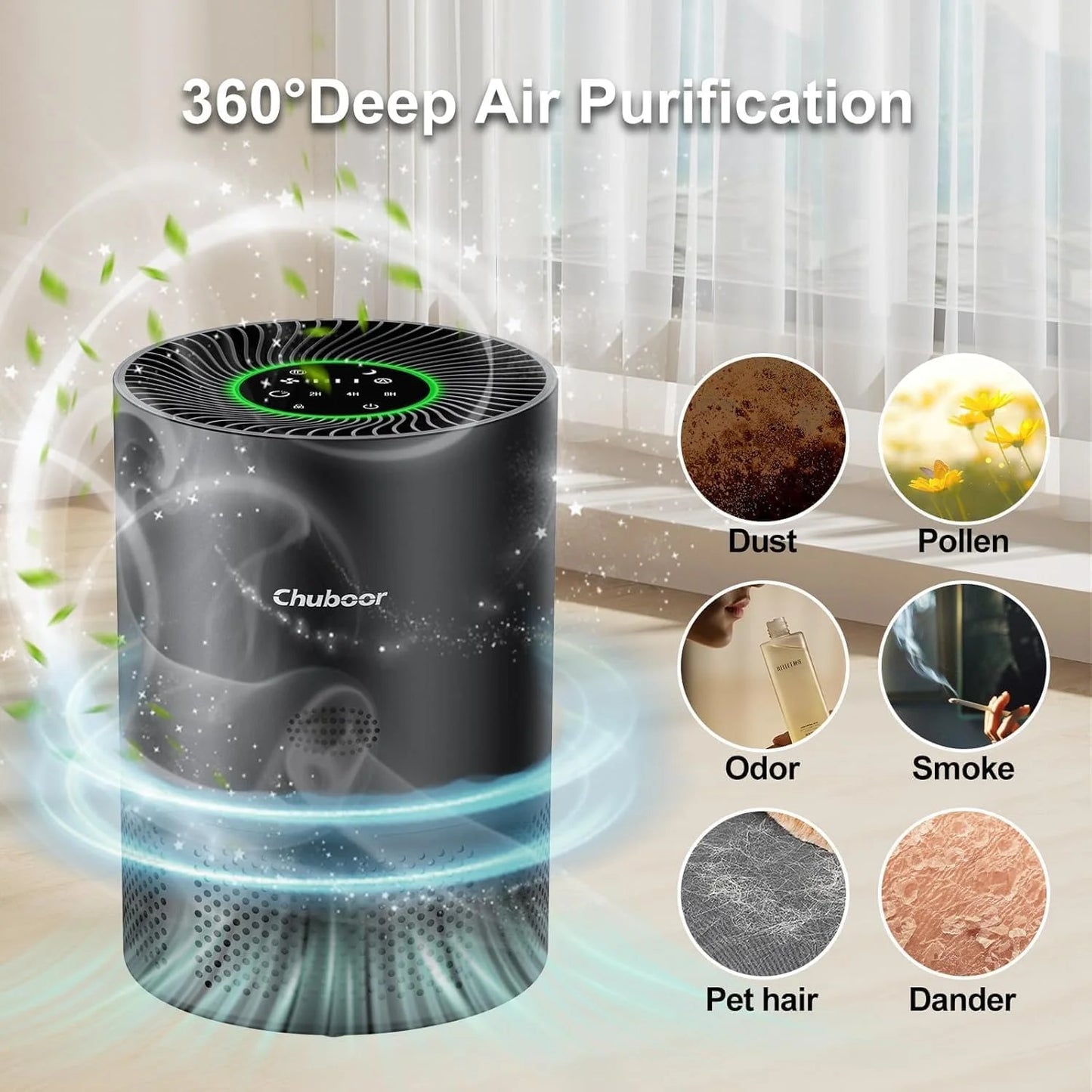 Air Purifiers True HEPA for Bedroom Room kitchen washroom